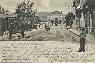 Bahnhof  - Villach - alte historische Fotos Ansichten Bilder Aufnahmen Ansichtskarten 