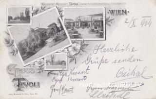 4 Bild Litho Karte - Wien Tivoli - Oesterreich - alte historische Fotos Ansichten Bilder Aufnahmen Ansichtskarten 