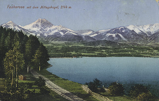 Blick von Egg auf den Faakersee - Kärnten - alte historische Fotos Ansichten Bilder Aufnahmen Ansichtskarten 