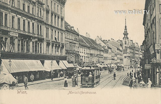 Mariahilferstrasse - Wien,Mariahilf - alte historische Fotos Ansichten Bilder Aufnahmen Ansichtskarten 