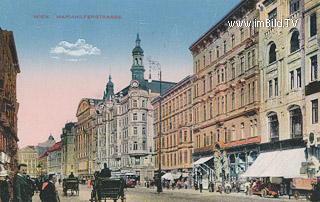 Mariahilferstrasse - Wien,Mariahilf - alte historische Fotos Ansichten Bilder Aufnahmen Ansichtskarten 
