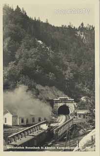 Karawankenbahn Rosenbach Grenzstation - Kärnten - alte historische Fotos Ansichten Bilder Aufnahmen Ansichtskarten 