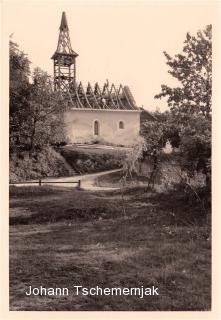 Egg am See, Erneuerung des Kirchendaches - Kärnten - alte historische Fotos Ansichten Bilder Aufnahmen Ansichtskarten 