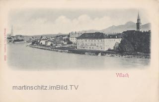 Villach Draulände - Verlag Stengel & Co., Dresden - Kärnten - alte historische Fotos Ansichten Bilder Aufnahmen Ansichtskarten 