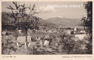 Blick auf Seeboden und den Millstättersee - Seebach - alte historische Fotos Ansichten Bilder Aufnahmen Ansichtskarten 