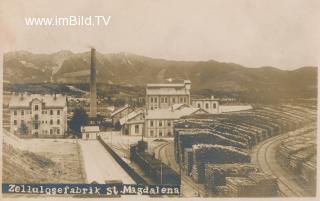 Zellulosewerk in St. Magdalen - Oesterreich - alte historische Fotos Ansichten Bilder Aufnahmen Ansichtskarten 