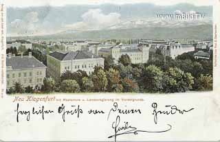 Klagenfurt mit Landesregierung - Klagenfurt(Stadt) - alte historische Fotos Ansichten Bilder Aufnahmen Ansichtskarten 