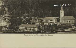 Evangelische Kirch in Bleiberg Kreuth - Europa - alte historische Fotos Ansichten Bilder Aufnahmen Ansichtskarten 