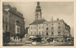 Herrenplatz - St. Pölten - Europa - alte historische Fotos Ansichten Bilder Aufnahmen Ansichtskarten 