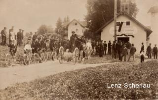 Drobollach, erstes Feuerwehrhaus vom Westen - Villach - alte historische Fotos Ansichten Bilder Aufnahmen Ansichtskarten 