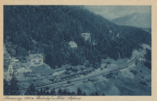 Bahnhof am Semmering - Neunkirchen - alte historische Fotos Ansichten Bilder Aufnahmen Ansichtskarten 