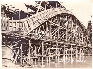 Maria Gail, Eingerüstete Bogenbrücke - Villach - alte historische Fotos Ansichten Bilder Aufnahmen Ansichtskarten 