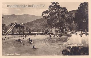 Warmbad Villach, Freibad - Villach(Stadt) - alte historische Fotos Ansichten Bilder Aufnahmen Ansichtskarten 