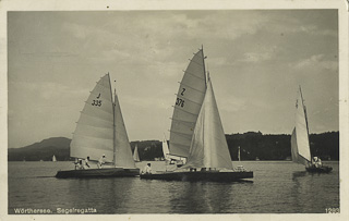 Wörthersee - Segelregatta - Pörtschach am Wörther See - alte historische Fotos Ansichten Bilder Aufnahmen Ansichtskarten 