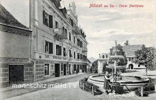 Millstatt, Oberer Marktplatz - Kärnten - alte historische Fotos Ansichten Bilder Aufnahmen Ansichtskarten 