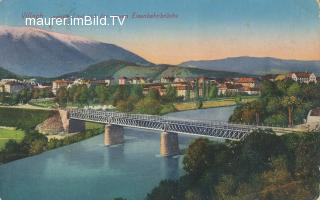 Eisenbahnbrücke - Villach(Stadt) - alte historische Fotos Ansichten Bilder Aufnahmen Ansichtskarten 