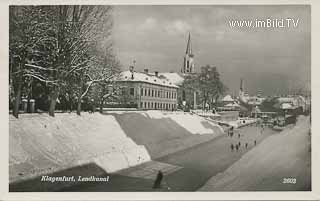 Eislaufen am Lendkanal - alte historische Fotos Ansichten Bilder Aufnahmen Ansichtskarten 