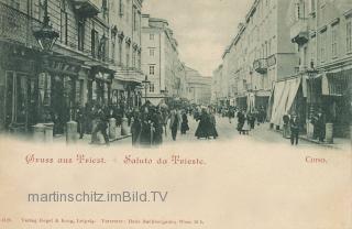 Triest Corso - Friaul Julisch Venetien - alte historische Fotos Ansichten Bilder Aufnahmen Ansichtskarten 