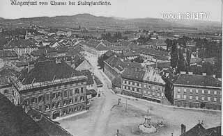 Blick vom Stadtpfarrturm Richtung Norden - Klagenfurt(Stadt) - alte historische Fotos Ansichten Bilder Aufnahmen Ansichtskarten 