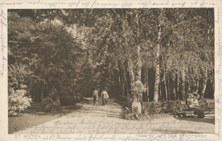 St. Pölten, Stadtpark - St. Pölten - alte historische Fotos Ansichten Bilder Aufnahmen Ansichtskarten 