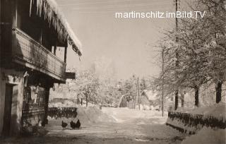 Drobollach, Bernold's Gasthof  - Winteransicht - Villach(Stadt) - alte historische Fotos Ansichten Bilder Aufnahmen Ansichtskarten 