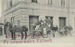 Villacher Feuerwehr - alte historische Fotos Ansichten Bilder Aufnahmen Ansichtskarten 