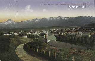 Villach mit Karawanken - Villach(Stadt) - alte historische Fotos Ansichten Bilder Aufnahmen Ansichtskarten 