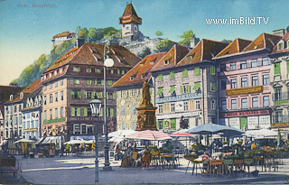 Graz - Hauptplatz - Graz - alte historische Fotos Ansichten Bilder Aufnahmen Ansichtskarten 