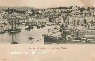 Triest vom Meer - alte historische Fotos Ansichten Bilder Aufnahmen Ansichtskarten 