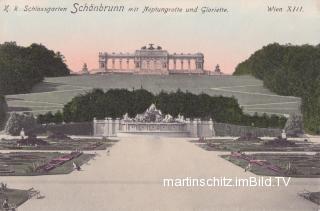 Wien, K.K. Schlossgarten Schönbrunn - alte historische Fotos Ansichten Bilder Aufnahmen Ansichtskarten 