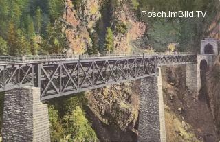 Tauernbahn Südrampe, Pfaffenberg-Zwengberg Viaduk - Spittal an der Drau - alte historische Fotos Ansichten Bilder Aufnahmen Ansichtskarten 