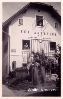 Restauration zur schönen Aussicht - Villach - alte historische Fotos Ansichten Bilder Aufnahmen Ansichtskarten 