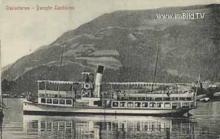 Dampfschiff Landskron - Steindorf am Ossiacher See - alte historische Fotos Ansichten Bilder Aufnahmen Ansichtskarten 