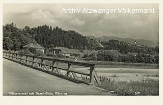 Völkermarkt mit Draubrücke - alte historische Fotos Ansichten Bilder Aufnahmen Ansichtskarten 