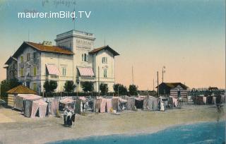 Strandleben in Grado - Europa - alte historische Fotos Ansichten Bilder Aufnahmen Ansichtskarten 