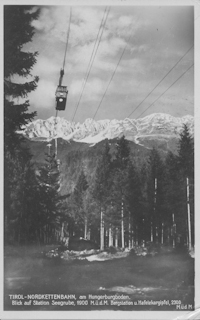 Tirol-Nordkettenbahn, am Hungerburgboden - alte historische Fotos Ansichten Bilder Aufnahmen Ansichtskarten 