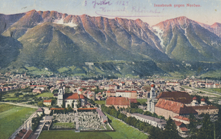 Innsbruck gegen Norden - alte historische Fotos Ansichten Bilder Aufnahmen Ansichtskarten 