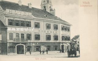 Hotel Fischer - heute Brauhof - Villach - alte historische Fotos Ansichten Bilder Aufnahmen Ansichtskarten 