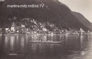 Hallstatt, Ansicht vom See - Europa - alte historische Fotos Ansichten Bilder Aufnahmen Ansichtskarten 