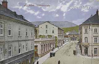 Bahnhofstrasse - Villach-Innere Stadt - alte historische Fotos Ansichten Bilder Aufnahmen Ansichtskarten 