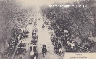 Wien Prater Haupt - Allee - alte historische Fotos Ansichten Bilder Aufnahmen Ansichtskarten 