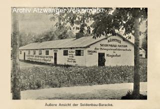 Klagenfurt, Seidenbaubaracke  - Klagenfurt am Wörthersee - alte historische Fotos Ansichten Bilder Aufnahmen Ansichtskarten 