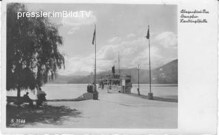 Klagenfurt am See, Dampfer, Landungsstelle - alte historische Fotos Ansichten Bilder Aufnahmen Ansichtskarten 