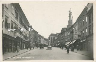 Hauptplatz in Villach - alte historische Fotos Ansichten Bilder Aufnahmen Ansichtskarten 