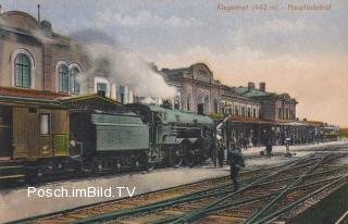 Klagenfurt Hauptbahnhof - alte historische Fotos Ansichten Bilder Aufnahmen Ansichtskarten 