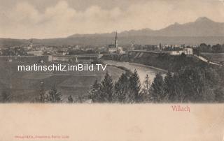 Panoramaansicht von St. Martin auf Villach  - alte historische Fotos Ansichten Bilder Aufnahmen Ansichtskarten 