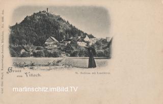 St. Andrä mit Landskron - alte historische Fotos Ansichten Bilder Aufnahmen Ansichtskarten 
