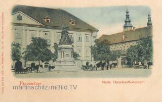 Klagenfurt, Maria Theresien-Monument - Oesterreich - alte historische Fotos Ansichten Bilder Aufnahmen Ansichtskarten 