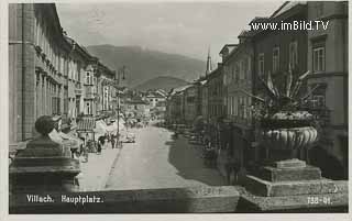 Villach - Hauptplatz - Oesterreich - alte historische Fotos Ansichten Bilder Aufnahmen Ansichtskarten 