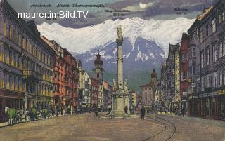 Innsbruck, Maria-Theresienstraße - alte historische Fotos Ansichten Bilder Aufnahmen Ansichtskarten 